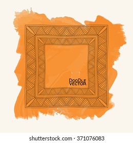 Abstract artistic Background with watercolor element. Vector illustration.