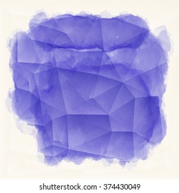 Abstract artistic Background with watercolor element. Vector illustration.