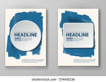 Abstract artistic Background with watercolor element. Vector illustration.