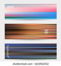 Abstract artistic banner vector cover template with blurred with speed motion lines. Art of fluid gradients creates painting pattern of nature. 