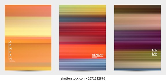 Plantilla de portada vectorial artística abstracta con líneas de movimiento de velocidad difuminadas. El arte de los gradientes fluidos crea un patrón de pintura de la naturaleza.