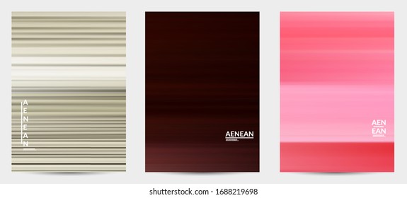 Plantilla de portada vectorial artística abstracta con líneas de movimiento de velocidad difuminadas. El arte de los gradientes fluidos crea un patrón de pintura de la naturaleza.