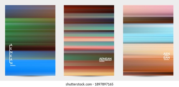 Abstract artistic banner vector cover template with blurred with speed motion lines. Art of fluid gradients creates painting pattern of nature.