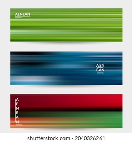 Abstract artistic banner vector cover template with blurred with speed motion lines. Art of fluid gradients creates painting pattern of nature. 