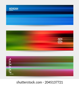 Abstract artistic banner vector cover template with blurred with speed motion lines. Art of fluid gradients creates painting pattern of nature. 