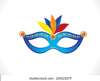 abstract artistic blue mask vector illustration