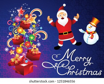 abstract artistic christmas background vector illustration