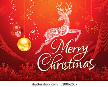 abstract artistic christmas background vector illustration