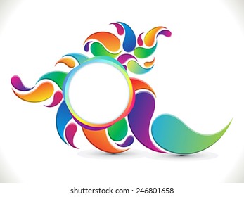 abstract artistic colorful circle background vector illustration