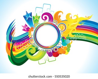 abstract artistic colorful explode background vector illustration