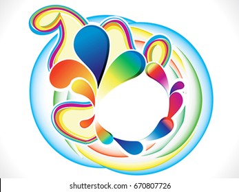 abstract artistic colorful explode vector illustration