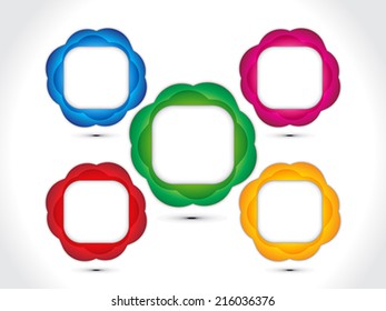 abstract artistic colorful multiple circle background vector illustration