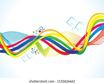 Colorful Wave Background Vector Illustration Stock Vector (royalty Free 