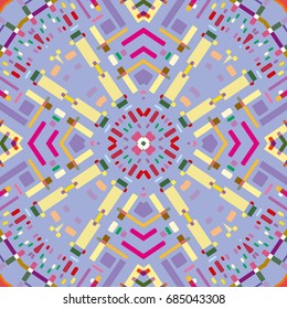 Abstract artistic composition, seamless geometric pattern. Colorful design for wallpaper, flyer, brochure cover. Modern art background, geometrical shapes, figures