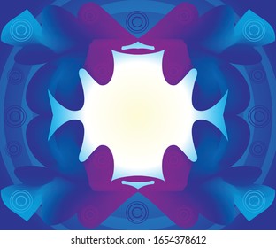 abstract artistic creative blue background vector illustration