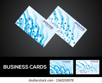 abstract artistic creative business card template vector illustration