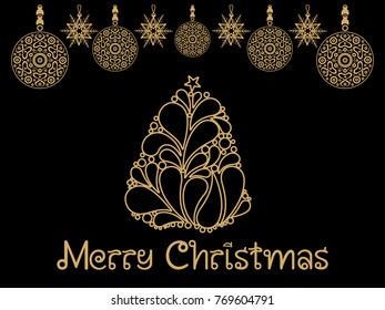 abstract artistic creative christmas backgound vector illustration