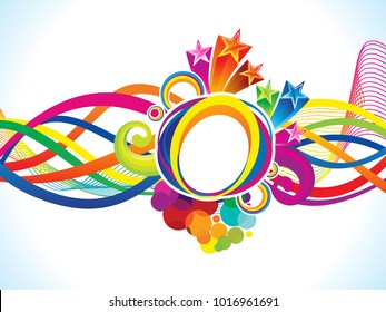 abstract artistic creative colorful explode vector illustration