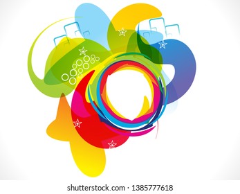 abstract artistic creative colorful explode vector illustration