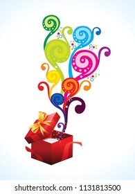 abstract artistic creative colorful magic box vector illustration