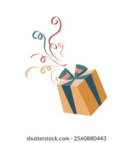 Abstract artistic creative colorful magic box vector illustration