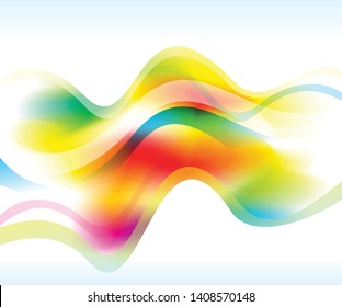 abstract artistic creative colorful wave background