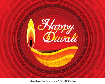 abstract artistic creative deepawali background vector illustration