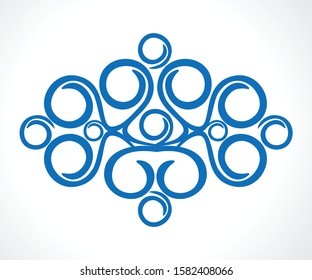 abstract artistic creative detailed floral vector illustration