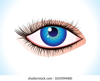 abstract artistic creative detailed human eye vector illustration