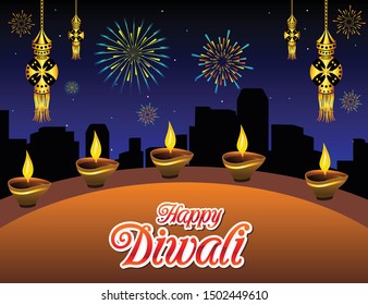 abstract artistic creative diwali background vector illustration