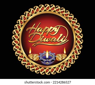 abstract artistic creative diwali background vector illustration
