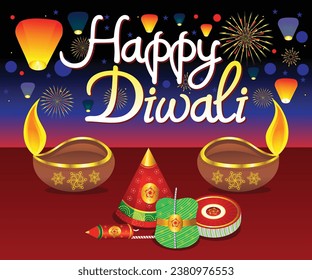abstract artistic creative diwali background vector illustration