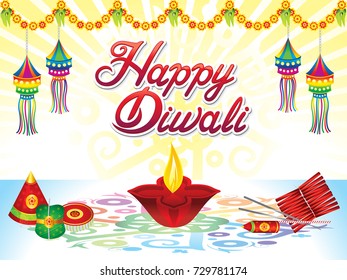 abstract artistic creative diwali background vector illustration