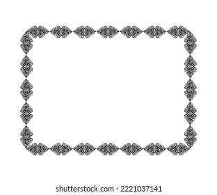 abstract artistic creative floral border vector illustration