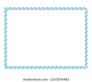 abstract artistic creative floral border vector illustration