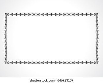 abstract artistic creative floral border vector illustration