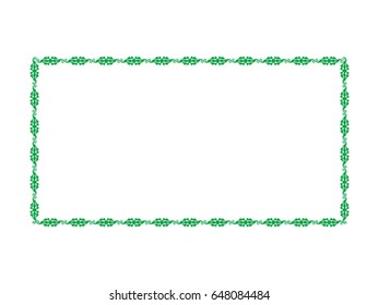 abstract artistic creative floral border vector illustration