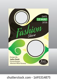 abstract artistic creative green flyer  vector illustration