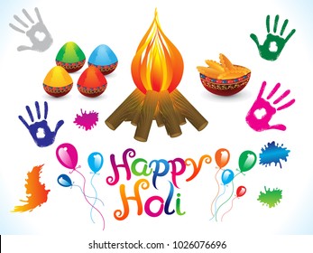 abstract artistic creative happy holi background vector illustration
