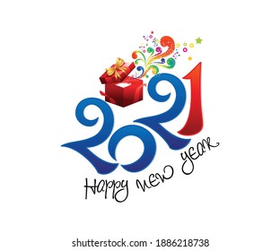 ilustración abstracta artística creativa feliz año nuevo