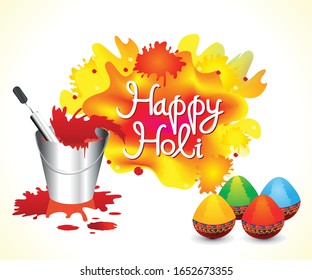 ilustración abstracta artística creativa holi fondo vectorial