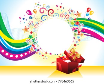 abstract artistic creative magical explode vector illustration