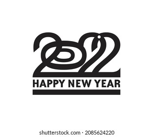 abstract artistic creative new year text vector illustration