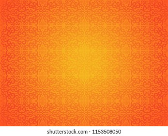 abstract artistic creative orange seamless pattern vector illustration