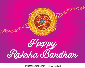 abstract artistic creative rakhi background vector illustration