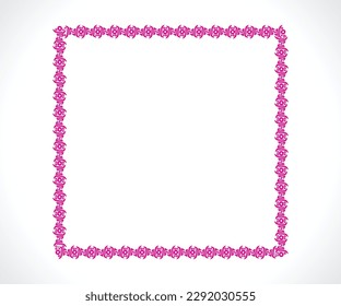 abstract artistic creative red border vector illustration
