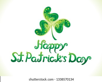 abstract artistic creative st patrick day background vector illustration