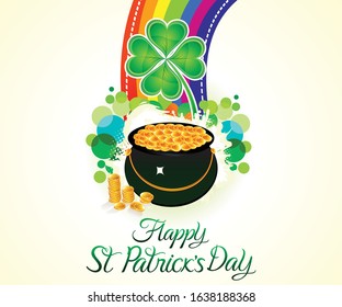 abstract artistic creative st patricks day background vector illustration