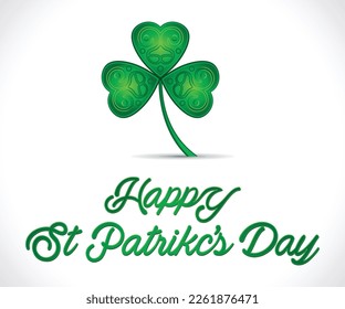 abstract artistic creative st patricks day background vector illustration