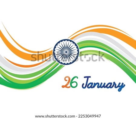 abstract artistic creative tri color indian flag vector illustration